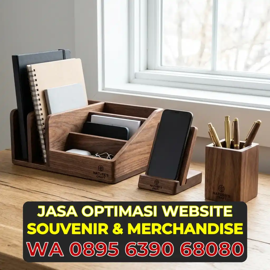 Wooden Desk Organizer