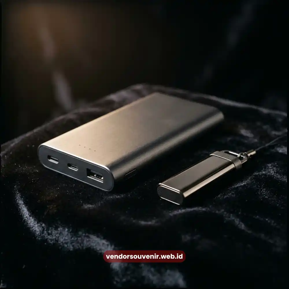 Souvenir Teknologi Kantor Palembang - Gadget Korporat Power Bank dan Flashdisk