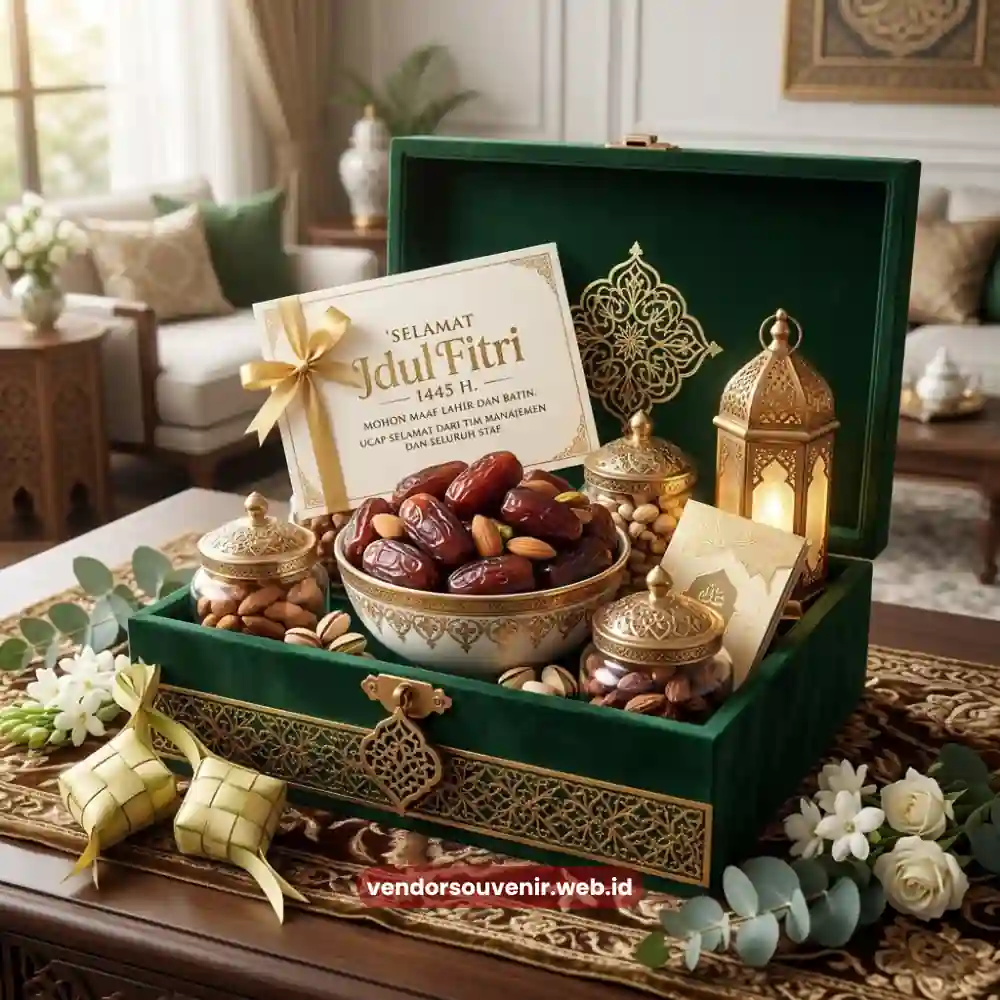 Hampers Lebaran Kurma Premium dan Kartu Ucapan