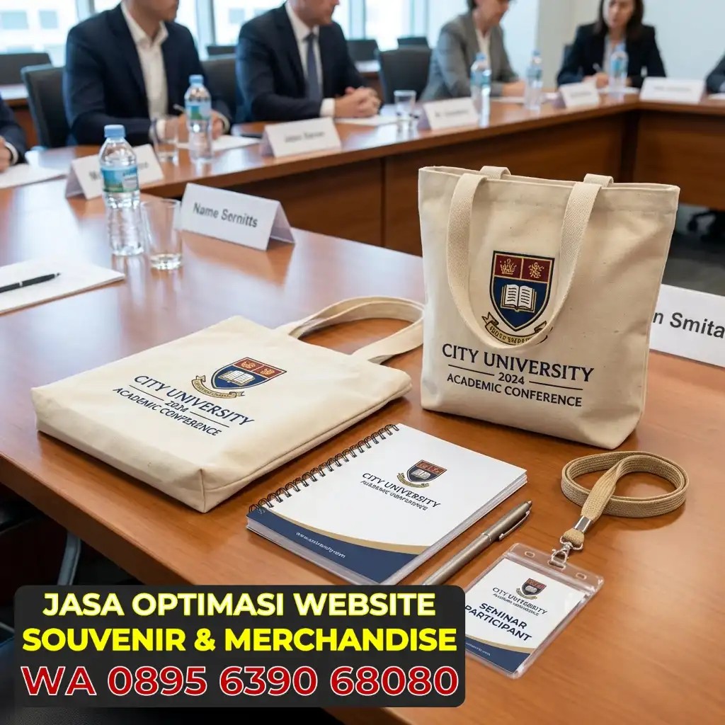 Paket Seminar Kit Lengkap Tas Kanvas, Blocknote, dan ID Card