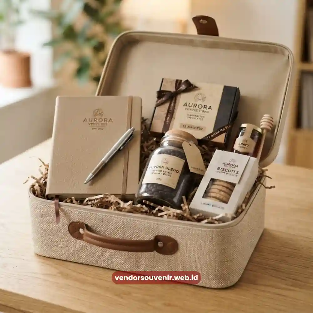 Personalisasi kartu ucapan pada hampers klien